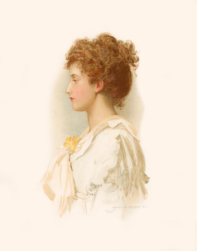 Adeline di Tennyson da Marcus Stone
