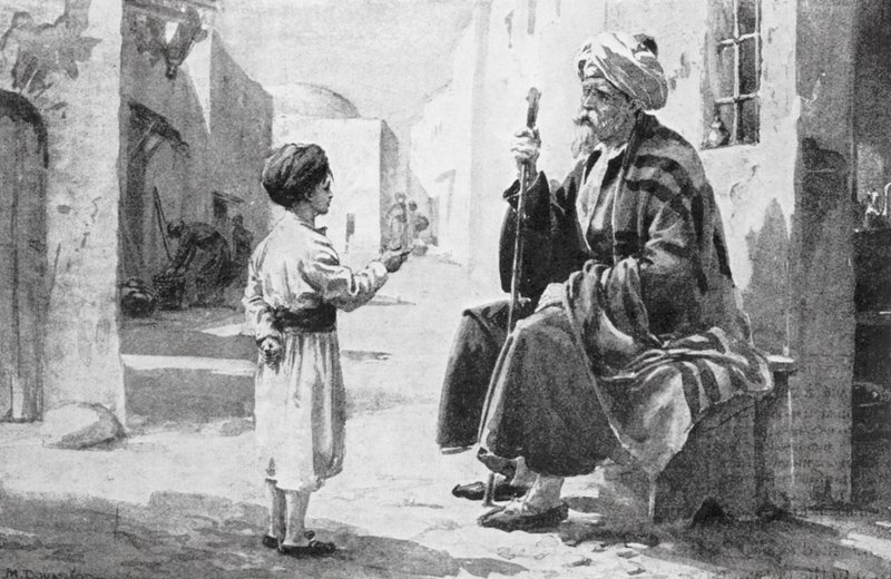 Firdausi sente ripetere i suoi stessi versi (lito) da Margaret (after) Dovaston