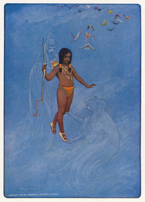 Illustrazione per Hiawatha di Longfellow da Maria Louise Kirk