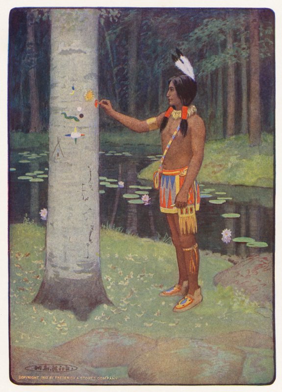 Illustrazione per Hiawatha di Longfellow da Maria Louise Kirk