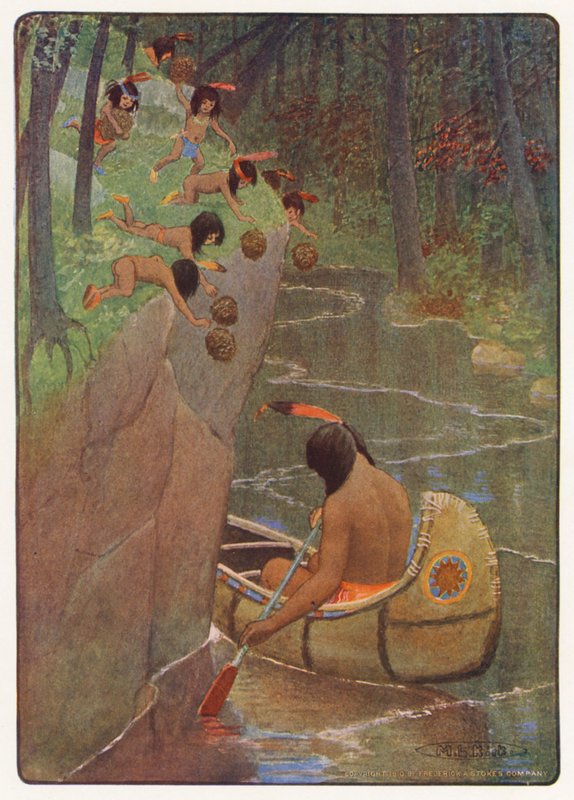 Illustrazione per Hiawatha di Longfellow da Maria Louise Kirk