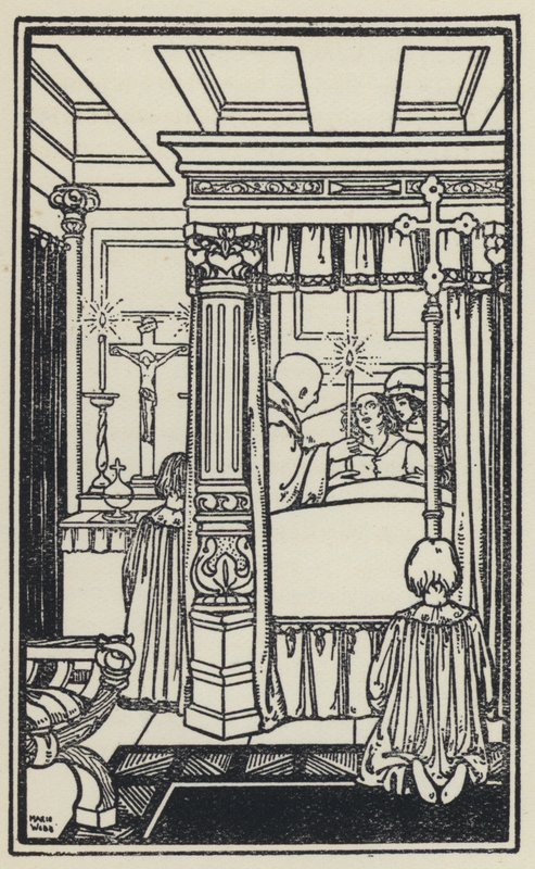Illustrazione per Il sogno di Geronzio del Cardinale Newman da Marie Preaud Webb