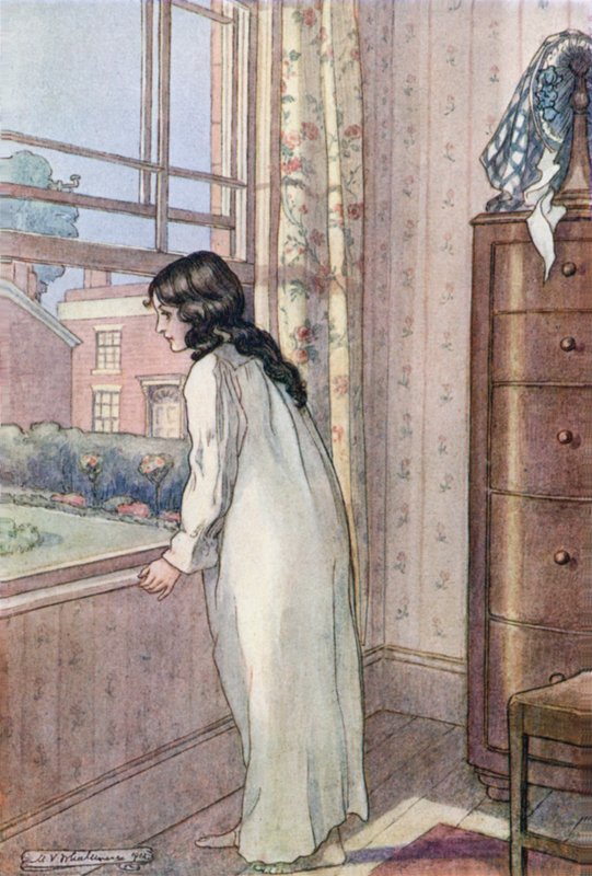Illustrazione per Mogli e figlie di Mrs Gaskell da Mary V. Wheelhouse