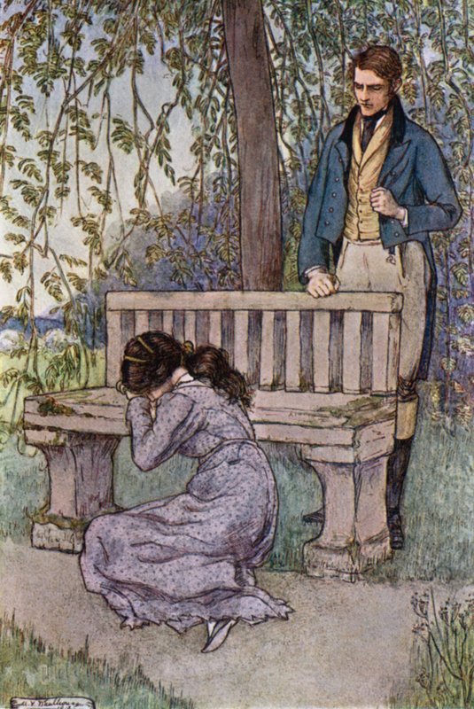 Illustrazione per Mogli e Figlie di Mrs Gaskell da Mary V. Wheelhouse