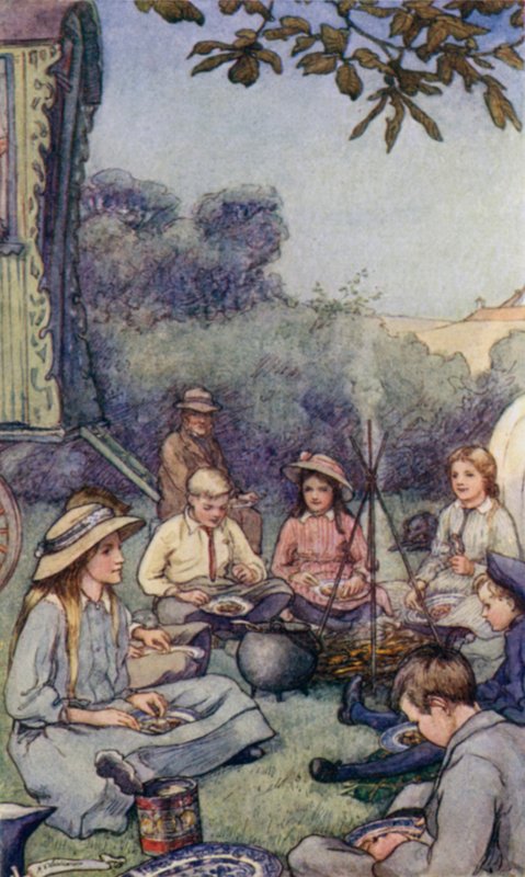 Scena da The Slowcoach, di Edward Verrall Lucas da Mary V. Wheelhouse
