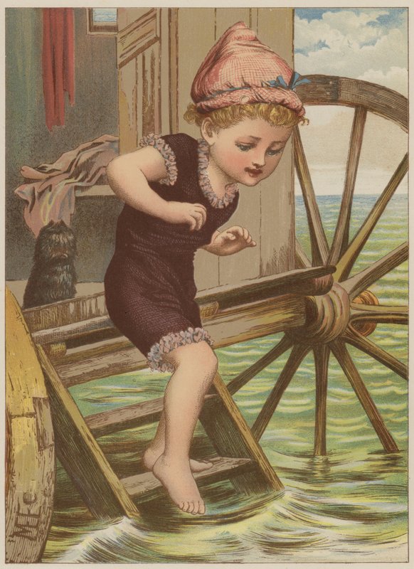 Ragazza che sta per nuotare da Mary Ellen Edwards
