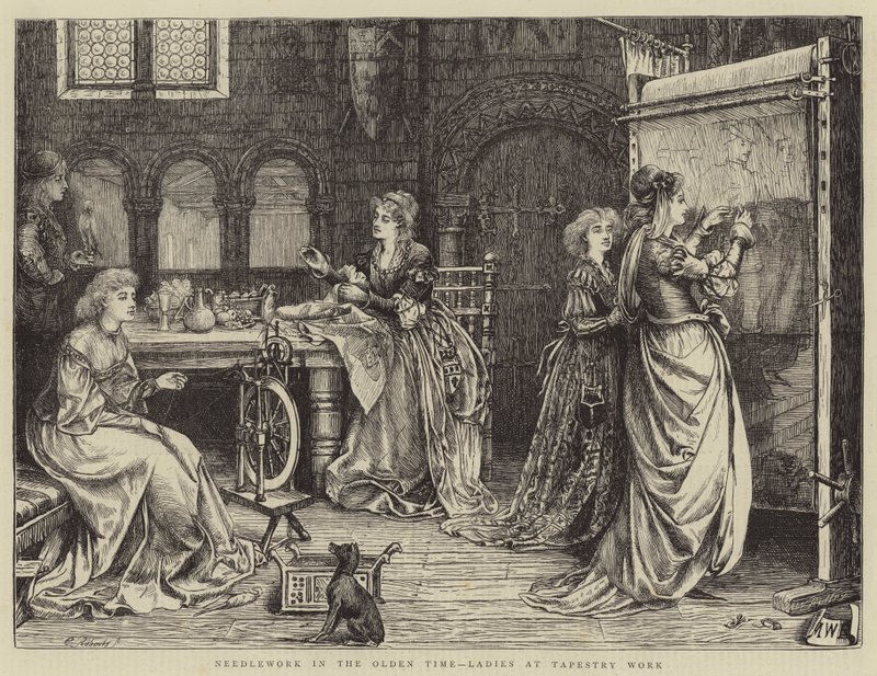 Ricamo nei Tempi Antichi, Donne al Lavoro di Arazzo da Matthew White Ridley