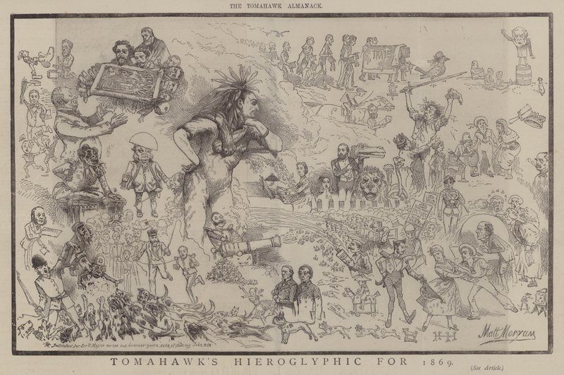 Geroglifico di Tomahawk per il 1869 da Matthew