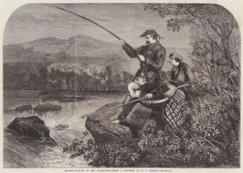 Pesca al salmone nelle Highlands da Matthew Somerville Morgan