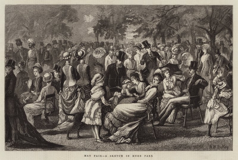 Fiera di maggio, uno schizzo a Hyde Park da Matthew White Ridley