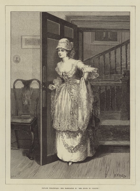Teatrali privati, Miss Hardcastle in She Stoops to Conquer da Matthew White Ridley