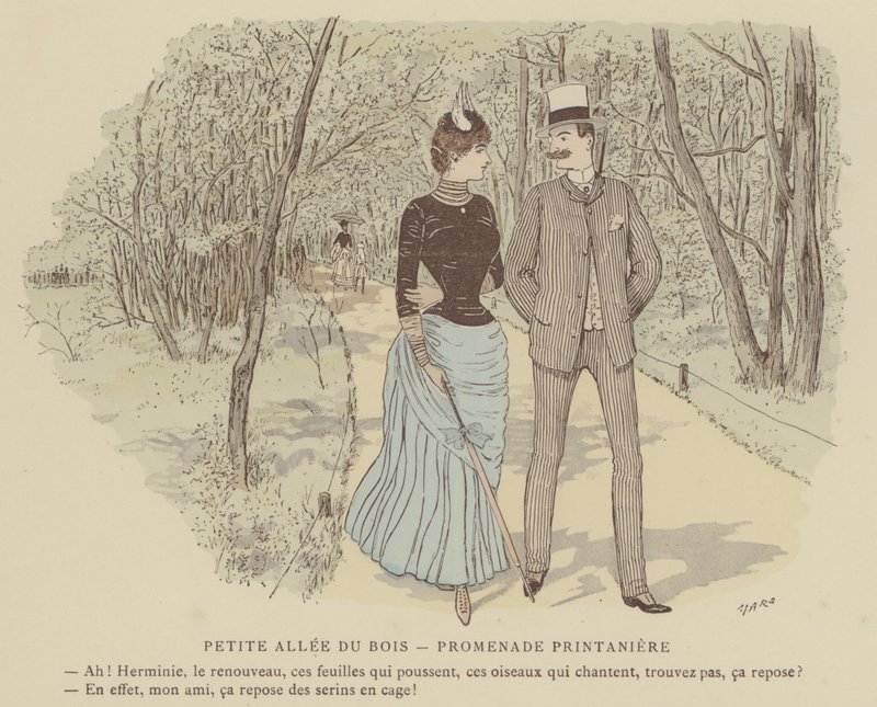 Illustrazione per Paris Brillant da Maurice Charles Mathieu Bonvoisin