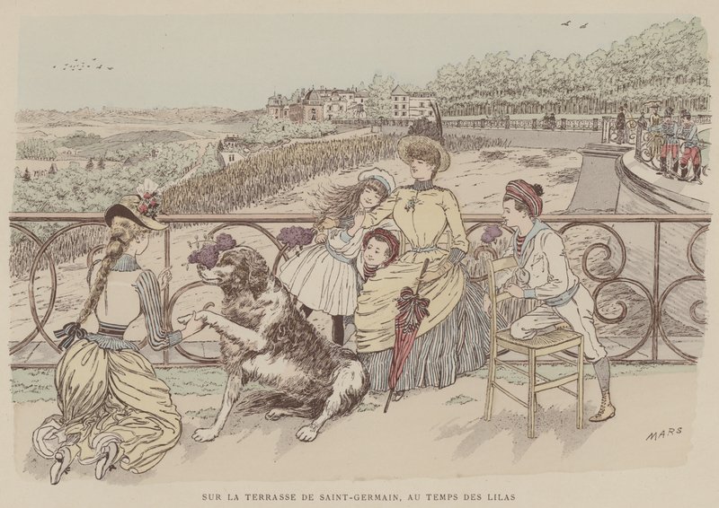 Illustrazione per Paris Brillant da Maurice Charles Mathieu Bonvoisin
