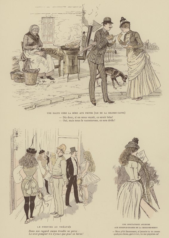 Illustrazione per Paris Brillant da Maurice Charles Mathieu Bonvoisin