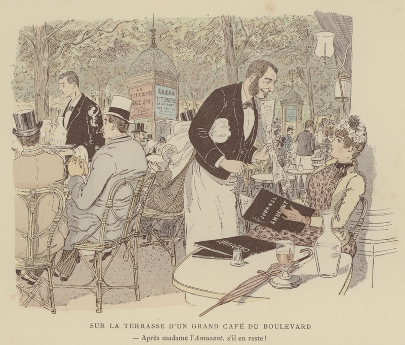 Illustrazione per Paris Brillant da Maurice Charles Mathieu Bonvoisin
