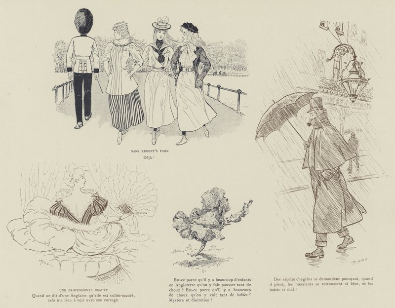 Illustrazione per La Vie De Londres di Mars da Maurice Charles Mathieu Bonvoisin