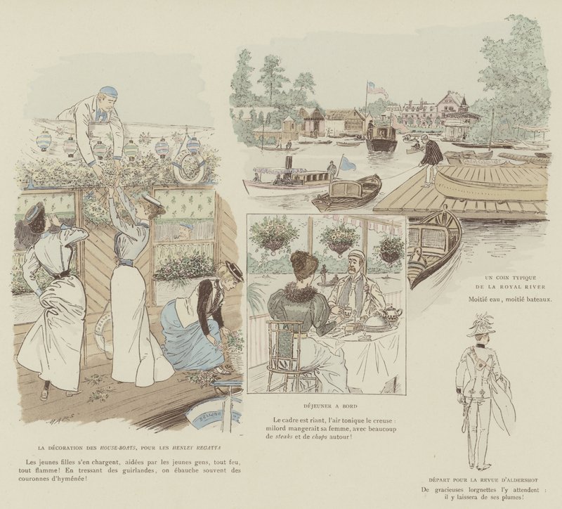 Illustrazione per La Vie De Londres di Mars da Maurice Charles Mathieu Bonvoisin