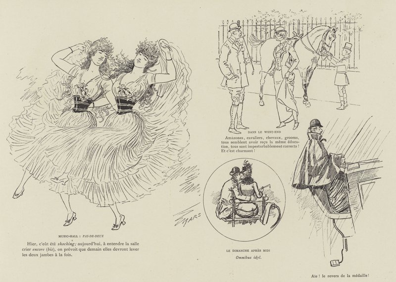 Illustrazione per La Vie De Londres di Mars da Maurice Charles Mathieu Bonvoisin