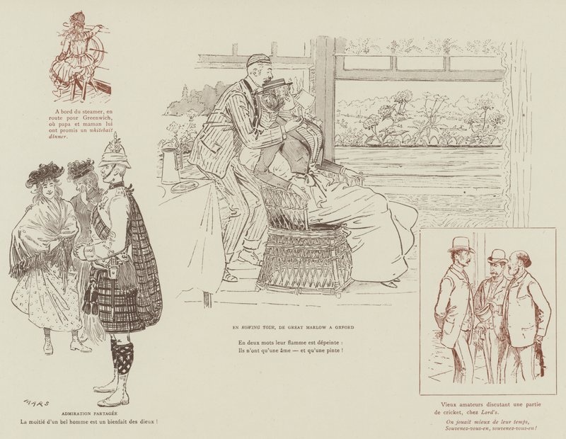 Illustrazione per La Vie De Londres di Mars da Maurice Charles Mathieu Bonvoisin