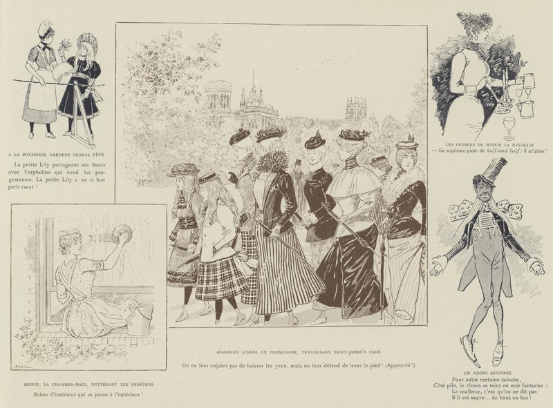 Illustrazione per La Vie De Londres di Mars da Maurice Charles Mathieu Bonvoisin