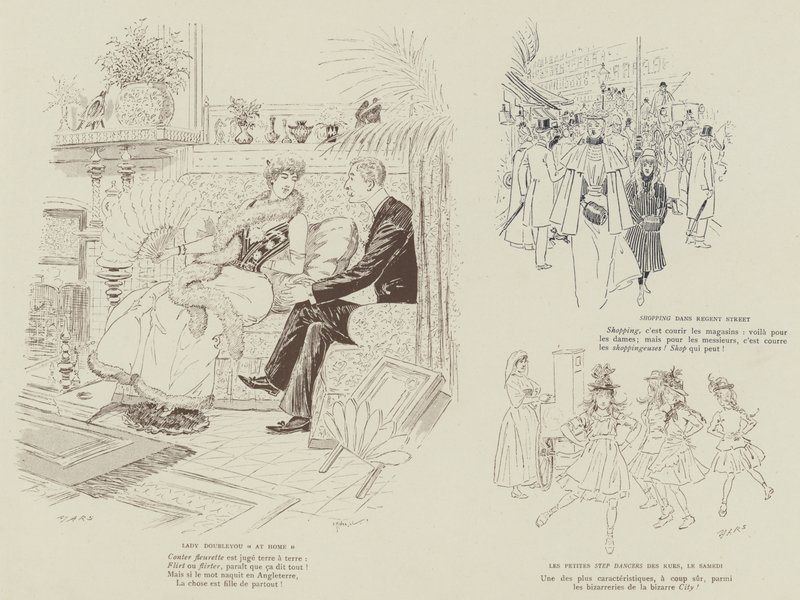 Illustrazione per La Vie De Londres di Mars da Maurice Charles Mathieu Bonvoisin