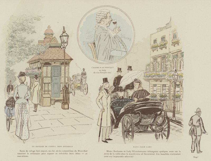 Illustrazione per La Vie De Londres di Mars da Maurice Charles Mathieu Bonvoisin