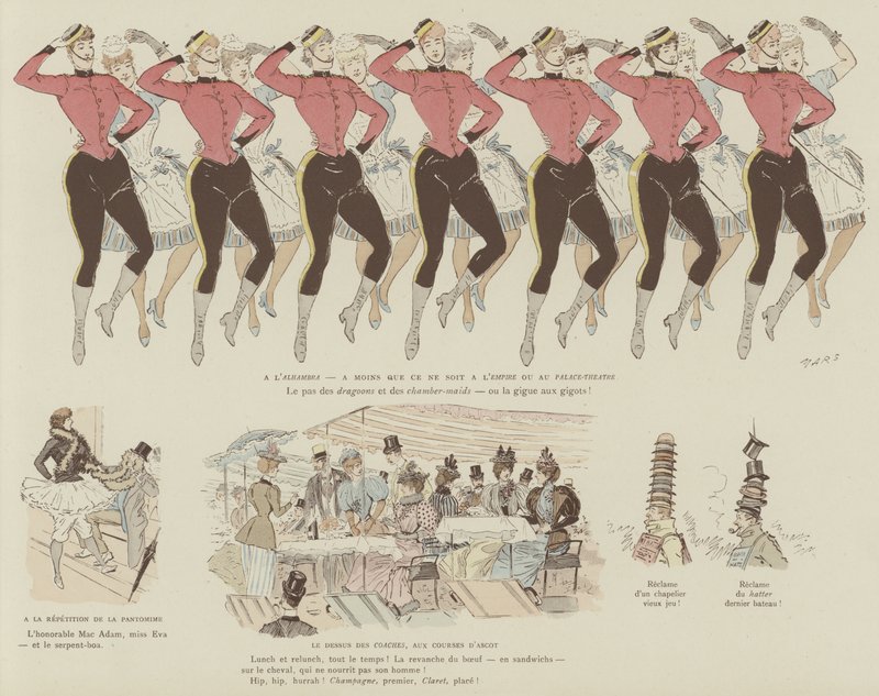 Illustrazione per La Vie De Londres di Mars da Maurice Charles Mathieu Bonvoisin