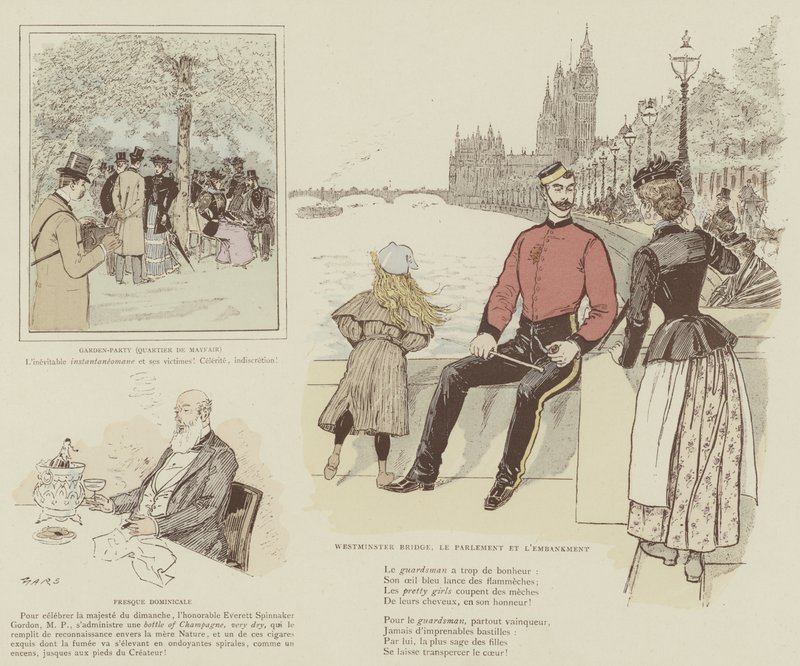 Illustrazione per La Vie De Londres di Mars da Maurice Charles Mathieu Bonvoisin