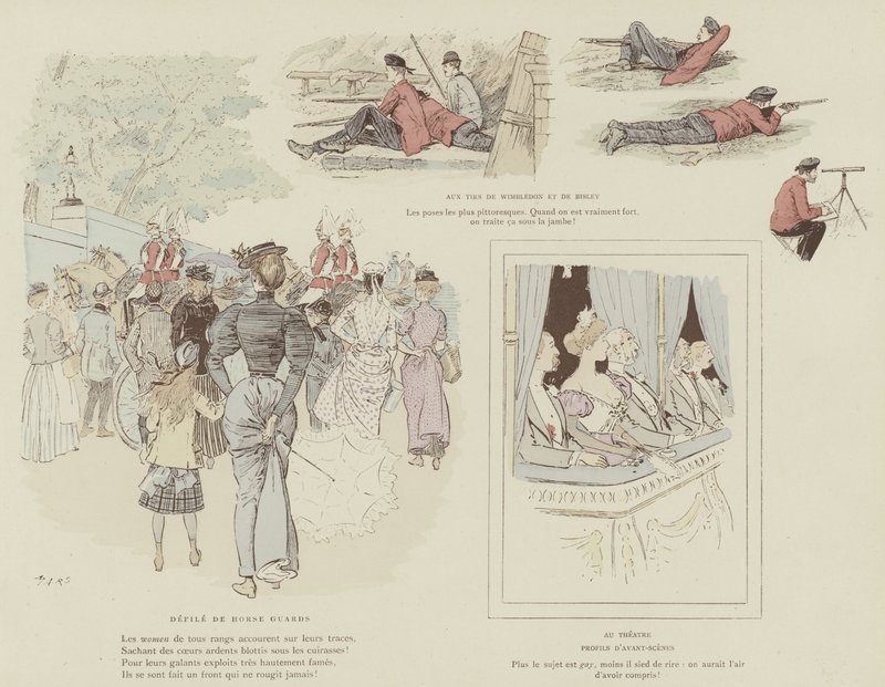 Illustrazione per La Vie De Londres di Mars da Maurice Charles Mathieu Bonvoisin