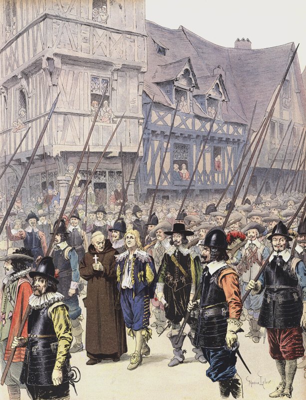 Chalais, dopo aver cospirato contro Richelieu, viene condotto alla sua esecuzione a Nantes da Maurice Leloir