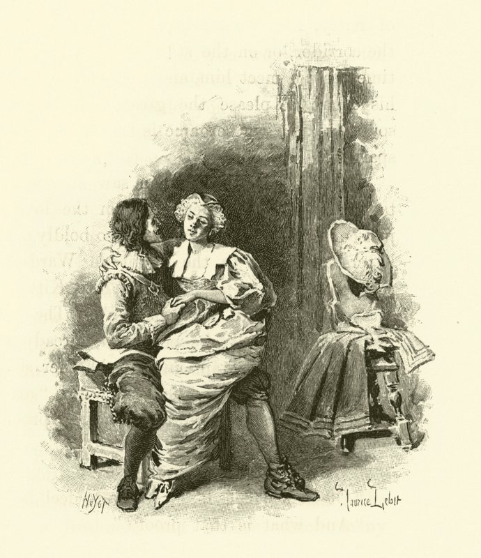 Illustrazione per I Tre Moschettieri da Maurice Leloir