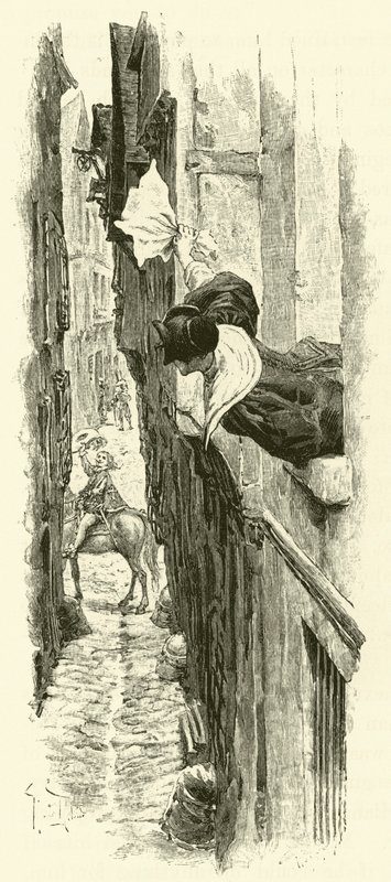 Illustrazione per I Tre Moschettieri da Maurice Leloir