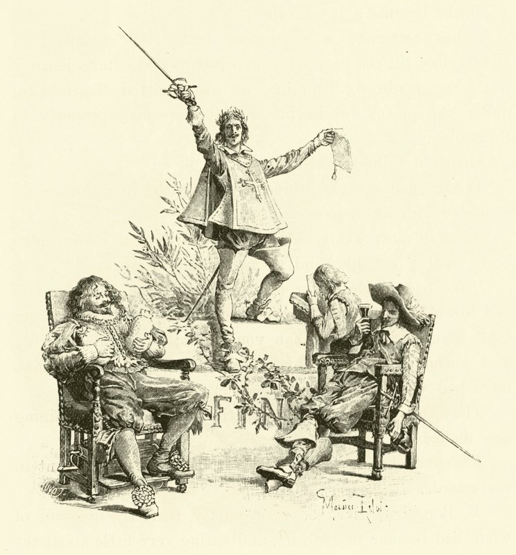 Illustrazione per I Tre Moschettieri da Maurice Leloir