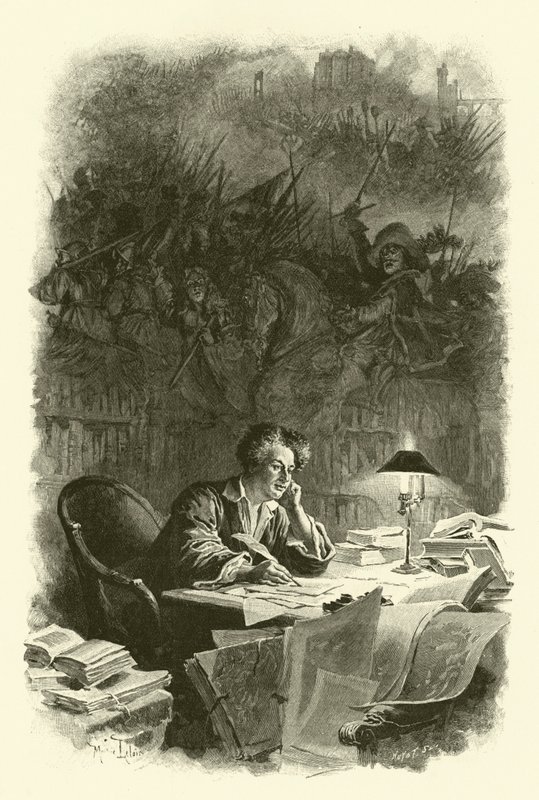 Illustrazione per I tre moschettieri da Maurice Leloir