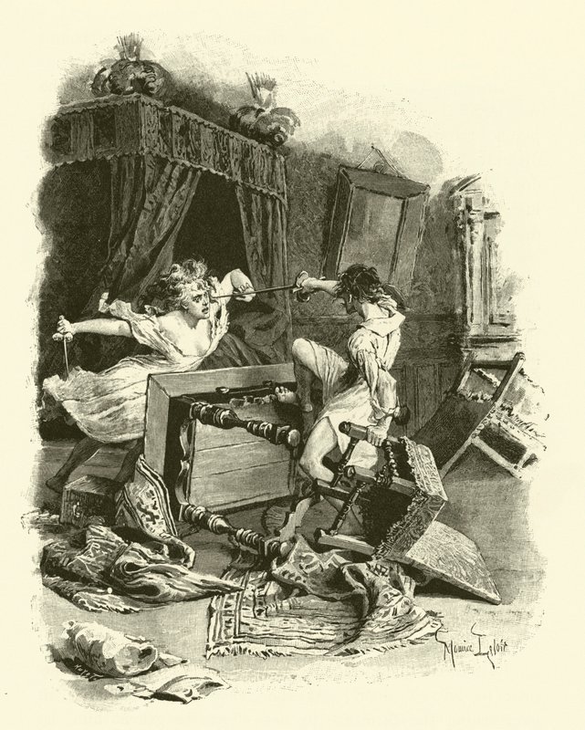 Illustrazione per I tre moschettieri da Maurice Leloir