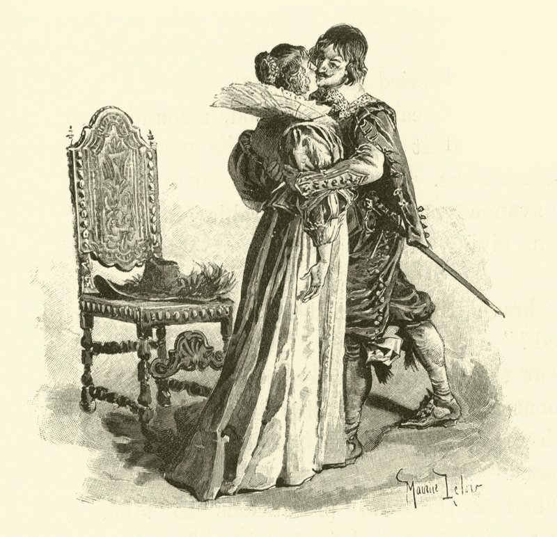 Illustrazione per I tre moschettieri da Maurice Leloir