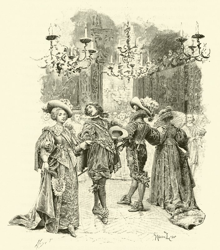 Illustrazione per I tre moschettieri da Maurice Leloir