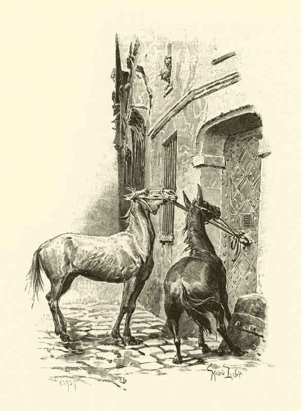 Illustrazione per I tre moschettieri da Maurice Leloir