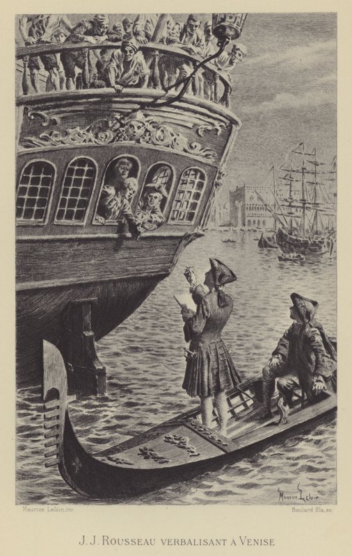 Jean-Jacques Rousseau a Venezia da Maurice Leloir