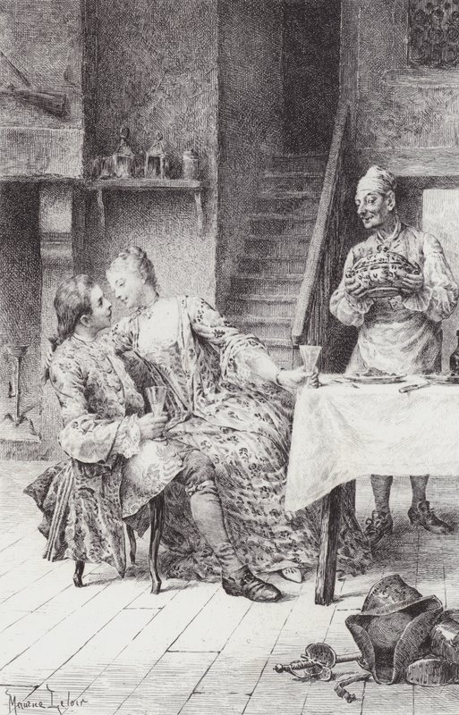 Scena da Manon Lescaut da Maurice Leloir