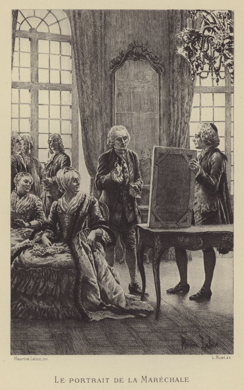 Il ritratto del Maresciallo (incisione) da Maurice Leloir
