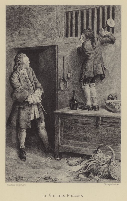 Il furto delle mele da Maurice Leloir
