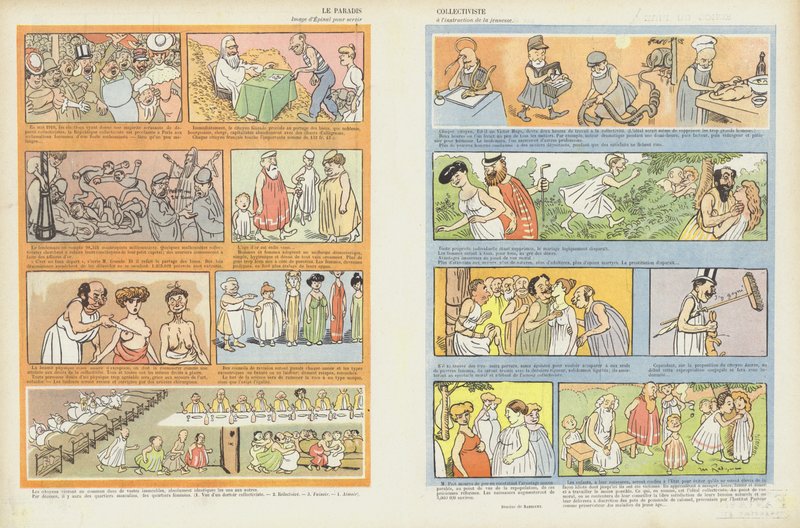 Il paradiso collettivista. Illustrazione per Le Rire da Maurice Radiguet