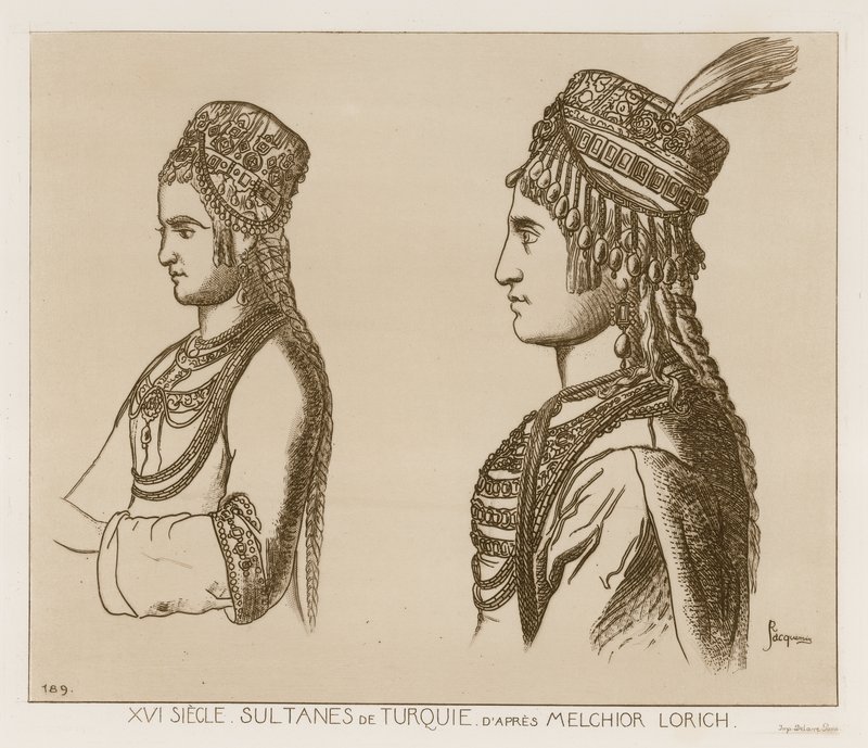 Sultani del sedicesimo secolo della Turchia da Melchior Lorck