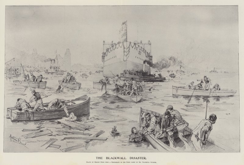 Il disastro di Blackwall da Melton Prior