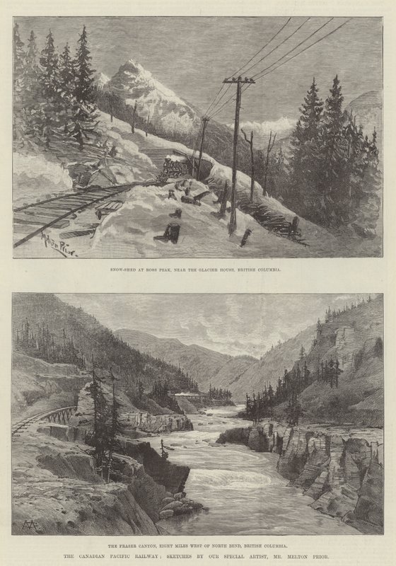 La Ferrovia del Pacifico Canadese da Melton Prior