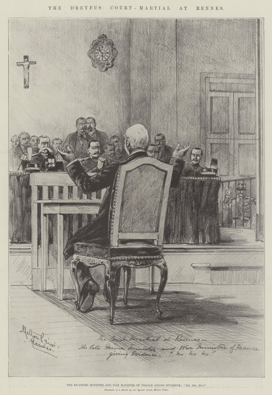 Il processo Dreyfus a Rennes da Melton Prior