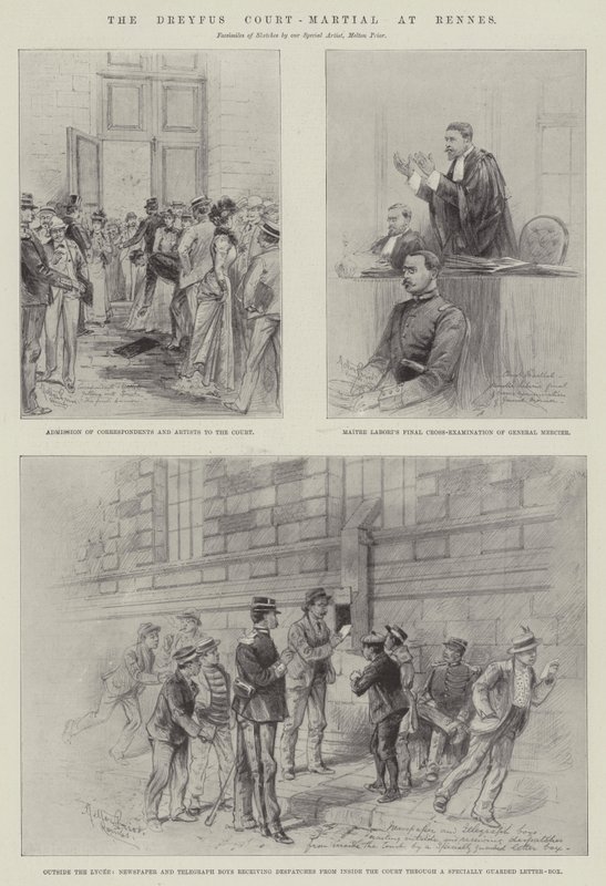 Il processo Dreyfus a Rennes da Melton Prior