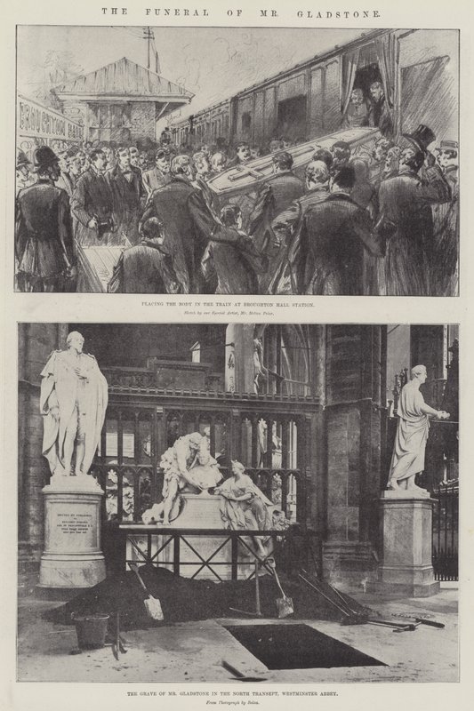 Il funerale di Mr Gladstone da Melton Prior