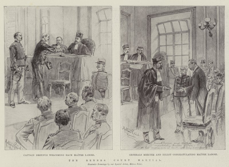 Il processo di Rennes da Melton Prior